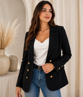 Chic Tailored Blazer – Black